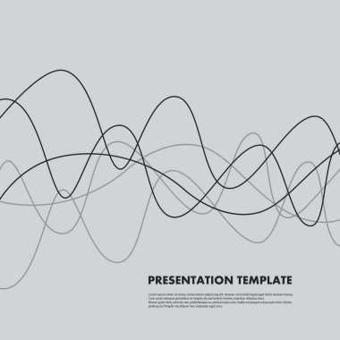 Modern soyut basit çizgiler birbirine bağlı ve kesişiyor. Vektör illüstrasyonu