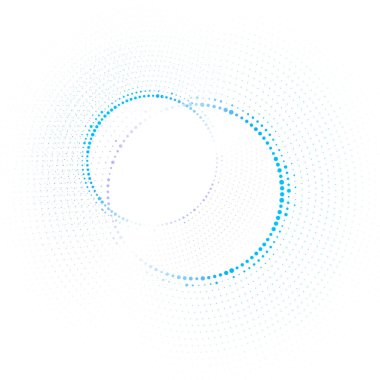 Sanal teknoloji çemberi. Vektör tasarımı