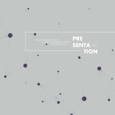 Molekül soyut yapısı. Tıp ve kimya için bilimsel bağlantı molekülleri. Vektör illüstrasyonu