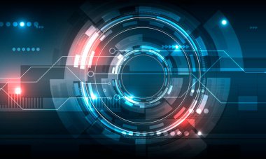 Tasarım için soyut parlak arkaplan. Vektör parlayan çember