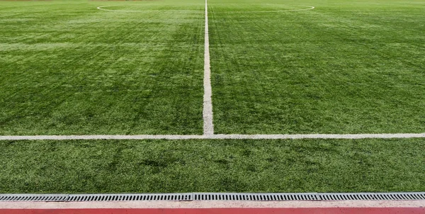 Fotboll fältet bakgrund — Stockfoto