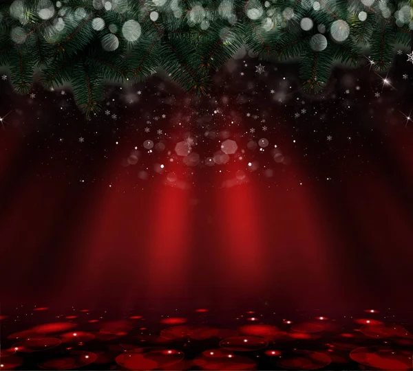 Kerstmis rode achtergrond — Stockfoto