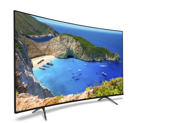 4k monitörü beyazda izole edildi — Stok fotoğraf