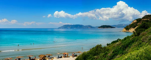 Playa de Gerakas en la isla de Zakynthos, Grecia . — Foto de Stock
