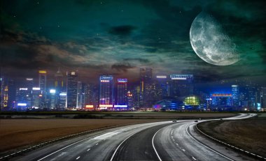 Otoban başlık şehir