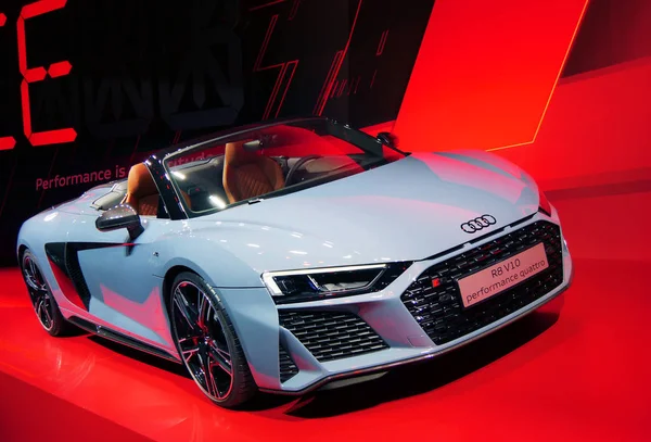 Nieuwe Audi-auto onthuld op het autosalon Frankfurt Iaa — Stockfoto