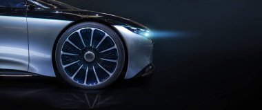  Mercedes Benz Vision lüks elektrikli konsept araba