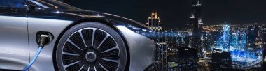  Mercedes Benz Vision luxury electric concept car clipart