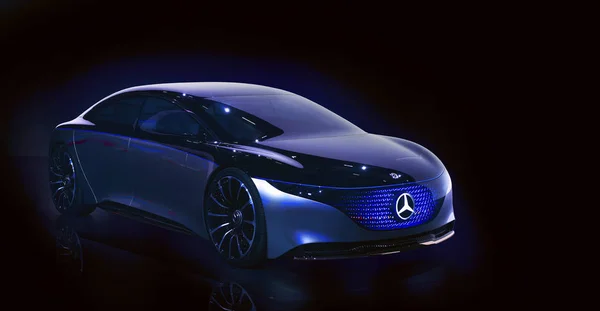 Mercedes Benz Vision EQS concept car elettrica di lusso — Foto Stock