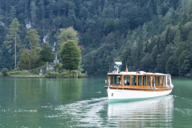 Lake Koenigssee Berchtesgaden Bavyera Almanya