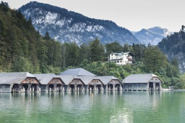 Lake Koenigssee Berchtesgaden Bavyera Almanya