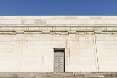 Nürnberg, Almanya - 31 Ekim 2016: Zeppelin bes Harabeleri