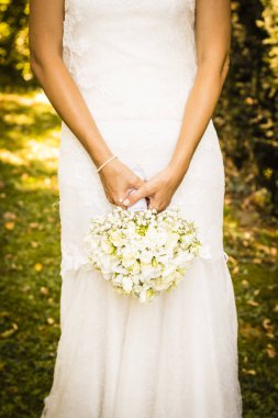 Düğün günü gelin buketi