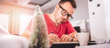 Not kısa not yastık, ev ofis meşgul Danışma Yazma adam