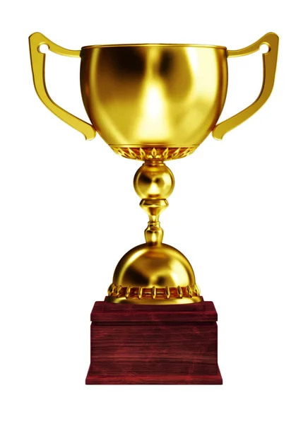 Golden trophy cup — Stock Photo, Image