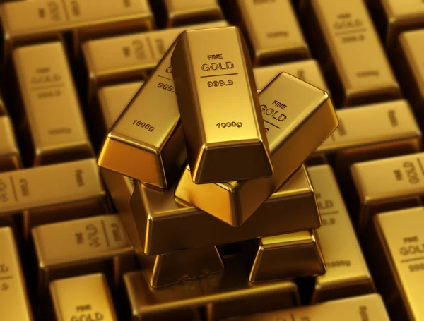 Illustration Gold Bars — Stock Photo, Image