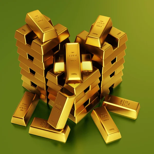 Illustration Gold Bars — Stock Photo, Image