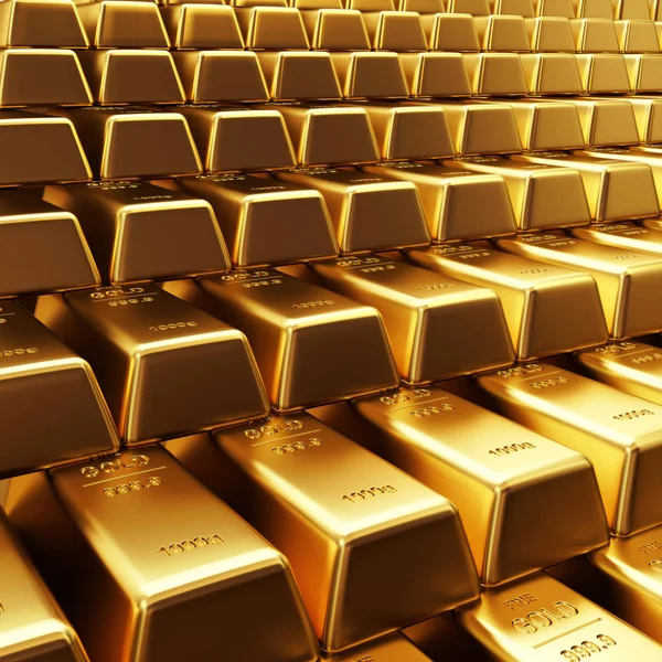 Illustration Gold Bars — Stock Photo, Image