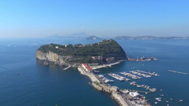 İtalya, Napoli, Nisida Posillipo Virgiliano park, Ischia Adası ve Capo Miseno içinde belgili tanımlık geçmiş üzerinden genel bakış