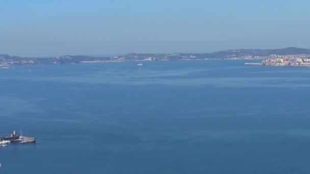 Italia Nápoles Vista General Nisida Desde Parque Virgiliano Posillipo — Vídeo de stock