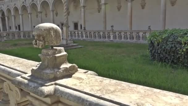 0202 Neapol Certosa San Martino 1325 Monumentalny Kompleks Religijnych Duże — Wideo stockowe