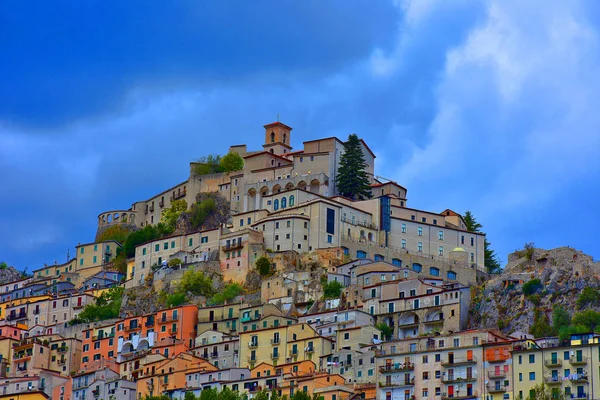 Italia Basilicata Muro Lucano Veduta Del Castello Dell Antico Borgo — Foto Stock