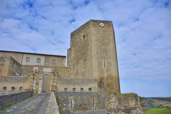 Italië Basilicata Regio 2017 Norman Kasteel Van Melfi Externe Toren — Stockfoto