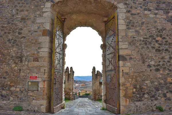 Olaszország Basilicata Régió 2017 Norman Castle Melfi Bejárati Kapu — Stock Fotó