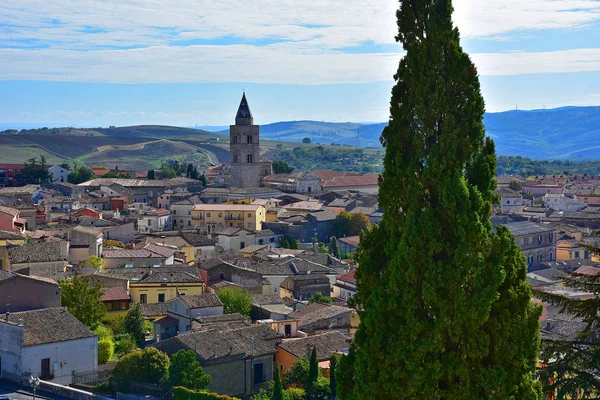 Italie Basilicate Region 2017 Norman Castle Melfi Vue Ville Depuis — Photo