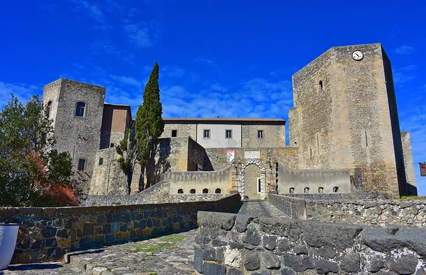 Італія Провінція Базиліката 2017 Замок Норман Мельфі Головний Фасад — стокове фото
