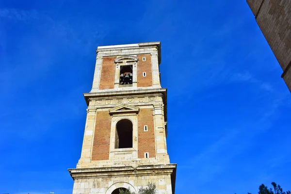 Italia Nápoles Campanario Iglesia Santa Chiara — Foto de Stock