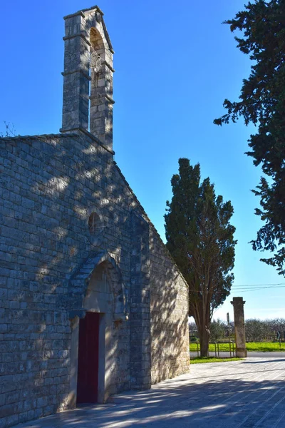 Italië Regio Apulië Typisch Landschap Landschappen Kerk Van Saint Lucia — Stockfoto