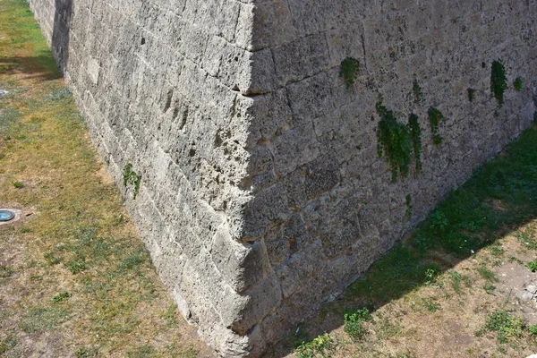 Itálie Bari 2017 Hrad Norman Svevo Středověká Pevnost Která Sahá — Stock fotografie