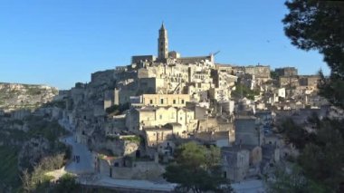 İtalya, Matera, Matera, taşlar UNESCO tarafından antik kentin Panoraması.