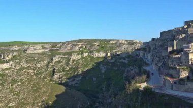 İtalya, Matera, Matera, taşlar UNESCO tarafından antik kentin Panoraması.