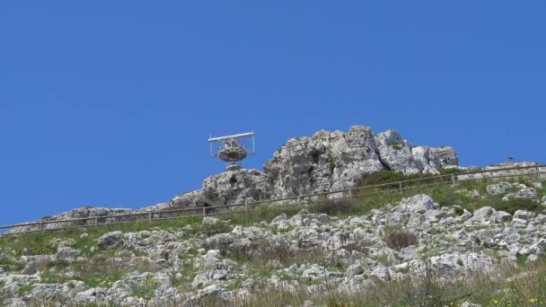 Italia Otranto Faro Punta Palascia Radar — Vídeo de stock