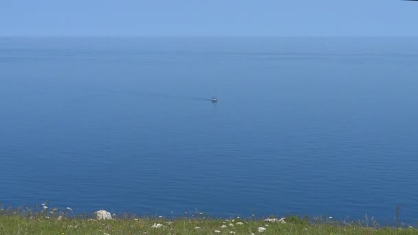 Italia Otranto Faro Punta Palascia Costa Rocciosa — Video Stock