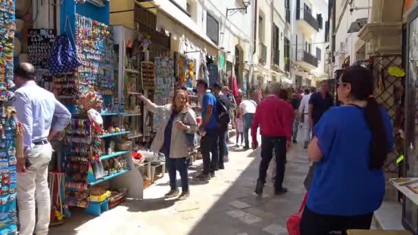 Itália Otranto Abril 2018 Antiga Aldeia Otranto Patrimônio Cultural Unesco — Vídeo de Stock