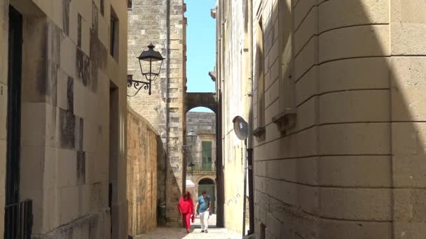 Itálie Otranto Duben 2018 Starobylé Vesnice Otranto Kulturního Dědictví Unesco — Stock video