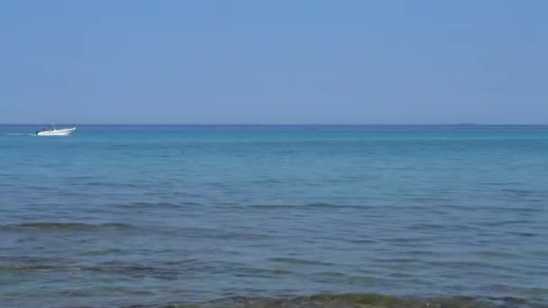 Italy Otranto Panorama Beach Fast Motion — Stock Video