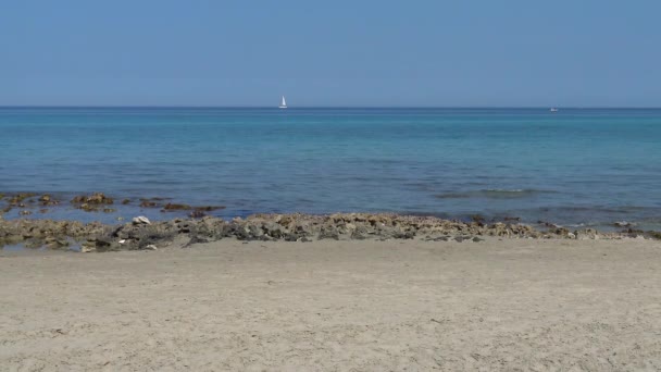 Italië Otranto Panorama Van Het Strand — Stockvideo