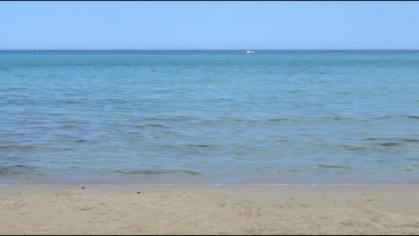 Italië Otranto Panorama Van Het Strand — Stockvideo