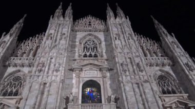 İtalya, Milan, 13 Şubat 2020, Duomo manzarası 