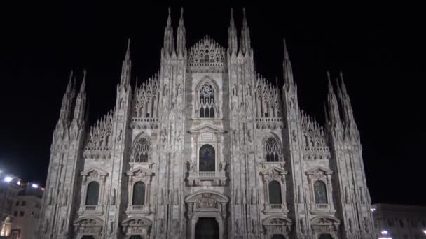 Italia Milán Febrero 2020 Vista Del Duomo — Vídeos de Stock