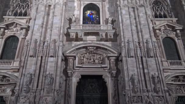 Italia Milán Febrero 2020 Vista Del Duomo — Vídeos de Stock