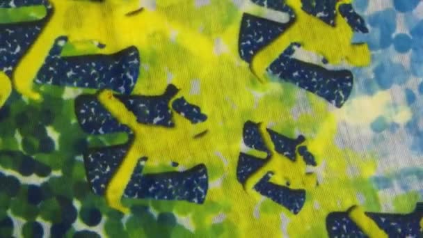 Цветная Текстура Графических Ресурсов Кадров Секунду — стоковое видео