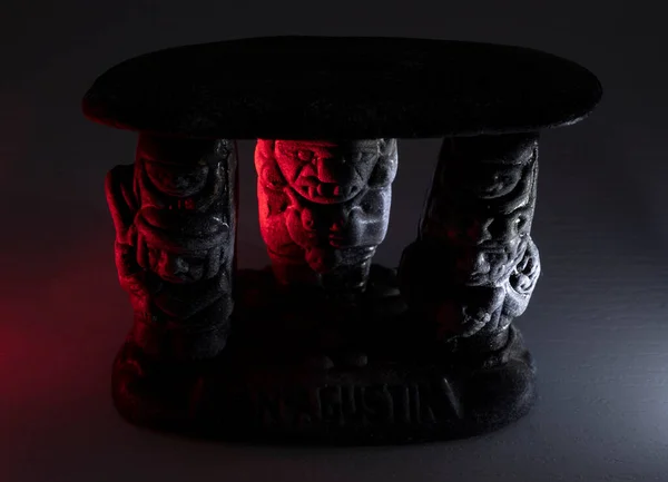 Närbild Gammal Keramik Pre Columbus Figurer Berömda San Agustin Colombia — Stockfoto