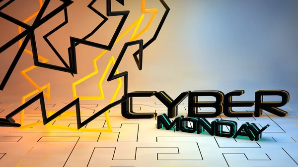 Cyber Monday sale background — Stock Photo, Image