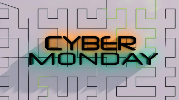 Cyber Monday sale background — Stock Photo, Image