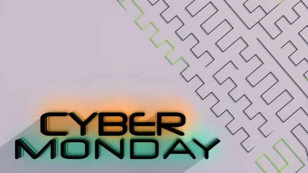 Cyber poniedziałek sprzedaż tło — Zdjęcie stockowe